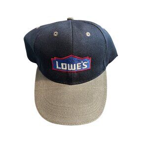 Lowes Navy & Beige Baseball Cap hat